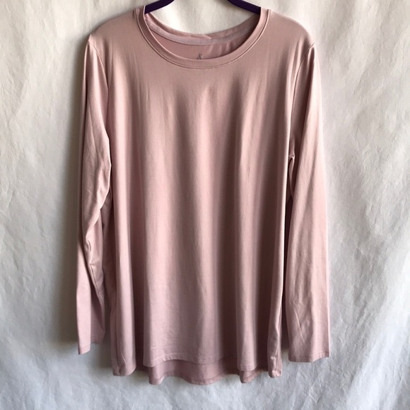 Skechers top, long sleeves, dusty rose color, size L - Picture 1 of 8